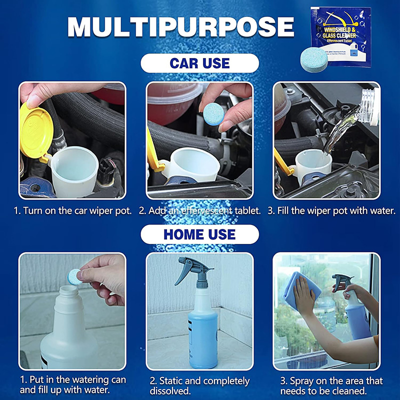 قرص شیشه شور خودرو مدل 1 در 4 لیتر