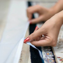 محافظ ریشه فرش 6 متری جنس حریر مدل Carpet Protector